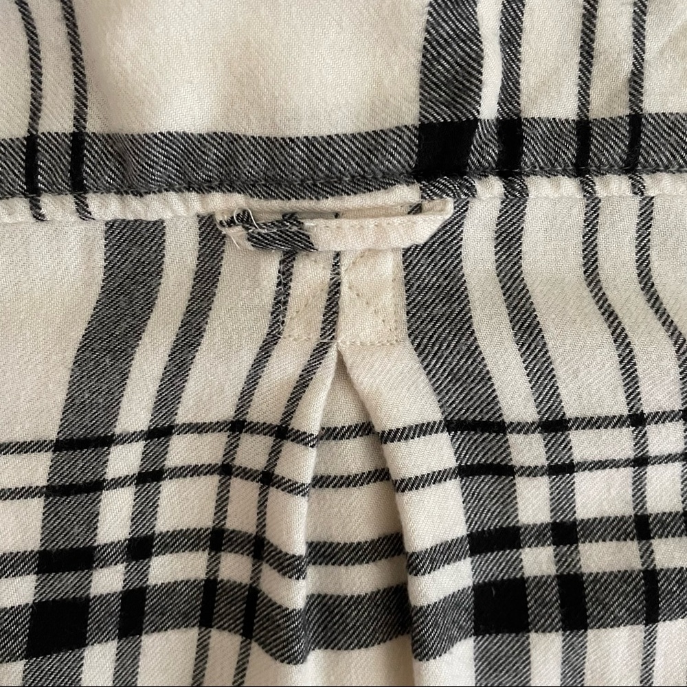 American Eagle Size S B/W black-and-white flannel - Picture 4 of 7